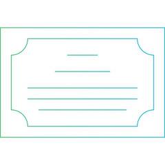 Certificate icon single vector illustration