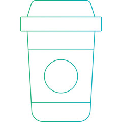 Coffee cup icon single vector illustration