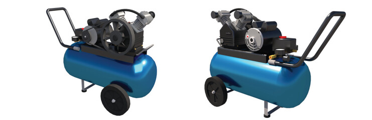 compressor air with a horizontal tank