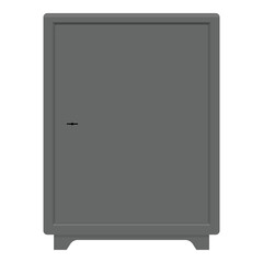 Metal steel safe with key to lock it for security