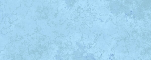 Soft blue marble wide banner texture background, highly detailed marble stone panorama with blue veins