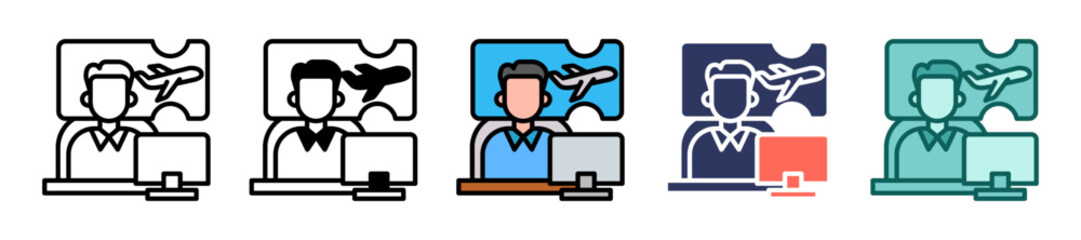 Travel Agent multiple icon