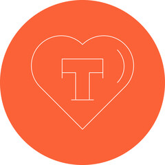 Love icon single vector illustration