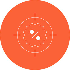 Target icon single vector illustration