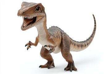 Obraz premium Cute prehistoric velociraptor
