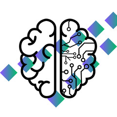 This is a design with gradient  shapes 