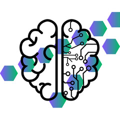 This is a design with gradient  shapes 