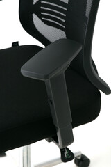 black leather chair