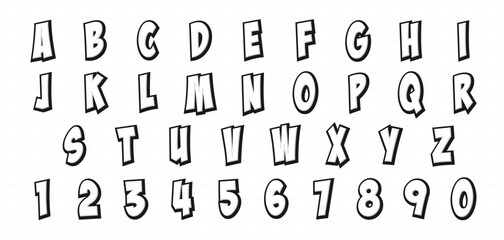 font effect style set graphic vector design 