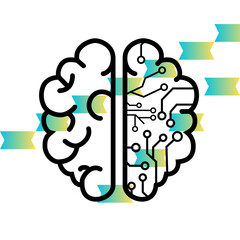 This is a design with gradient  shapes 