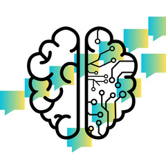 This is a design with gradient  shapes 