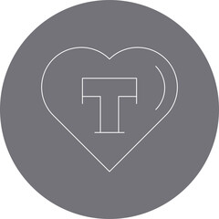 Love icon single vector illustration