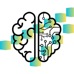 This is a design with gradient  shapes 