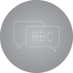 Chat icon single vector illustration