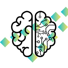 This is a design with gradient  shapes 