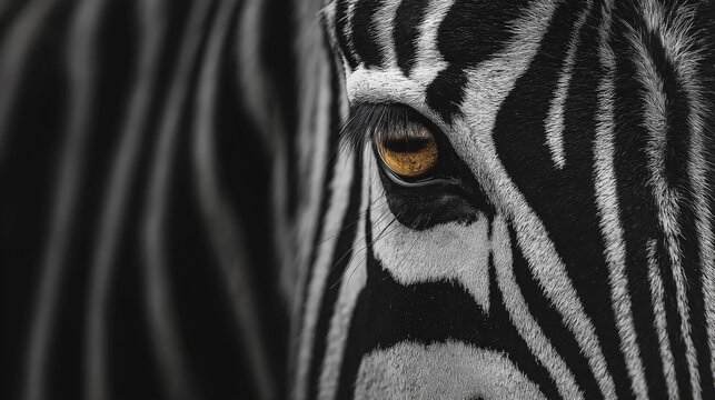 zebra wildlife photography national geographic awardwinning style natural lighting detailed texture african savanna portrait - Powered by Adobe