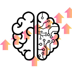 This is a design with gradient  shapes 