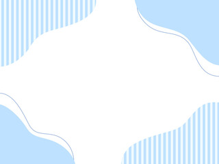 青の流体シェイプフレーム