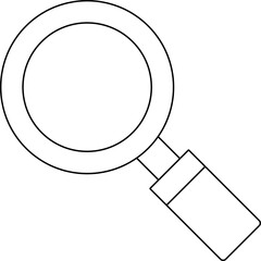 Search icon single vector illustration