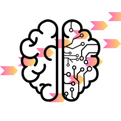 This is a design with gradient  shapes 