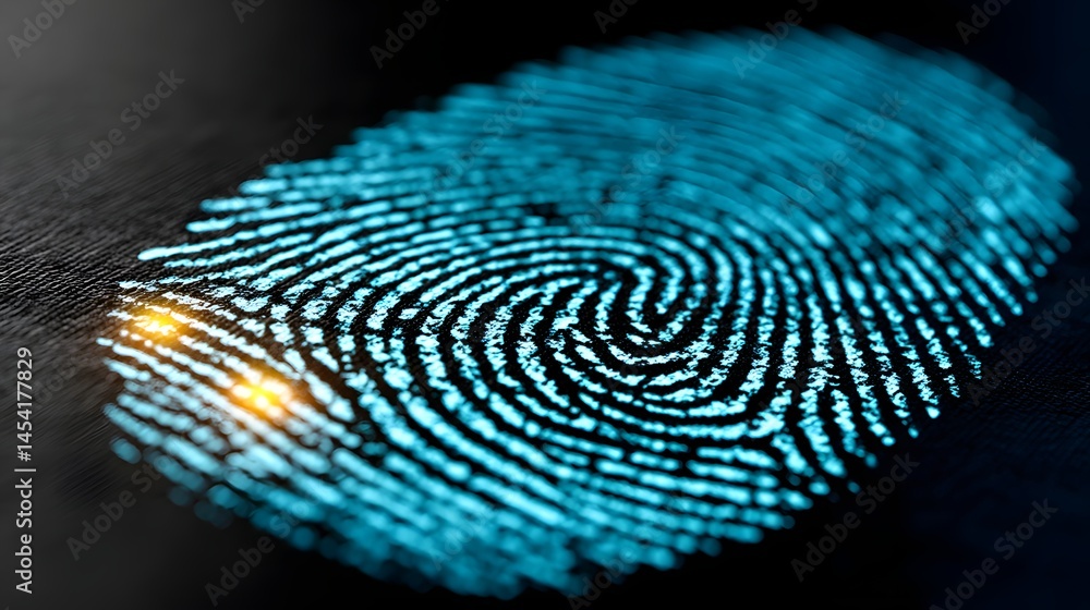 Aufkleber decentralized biometrics revolutionizing security digital world hyper-realistic interface innovation
