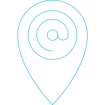 Address icon single vector illustration