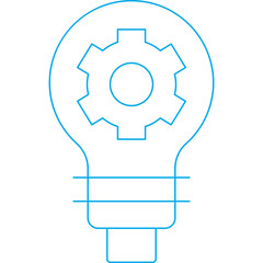 Bulb icon single vector illustration