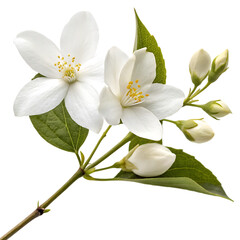 Fototapeta premium Jasmine flower isolated on a transparent background