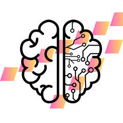 This is a design with gradient  shapes 