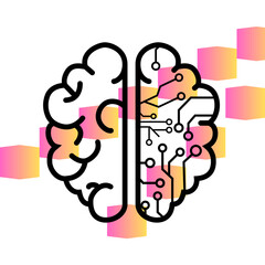 This is a design with gradient  shapes 