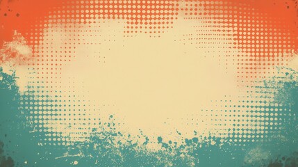 Abstract background with muted colors and halftone pattern