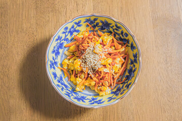 料理：にんじんのしりしり