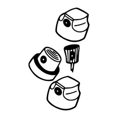 aerosol nozzles clipart