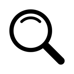 Magnifying glass icon, magnifier icon. Loupe icon. 