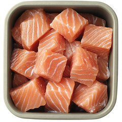 A Box of Soft Salmon Flavored Cat Treats Ocean Blues Isolated on Transparent Background