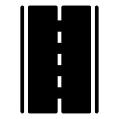 Obraz premium Road Icon with Central Divider