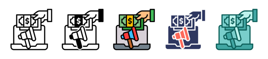 Advertising multiple icon