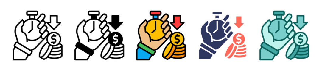 Efficiency multiple icon