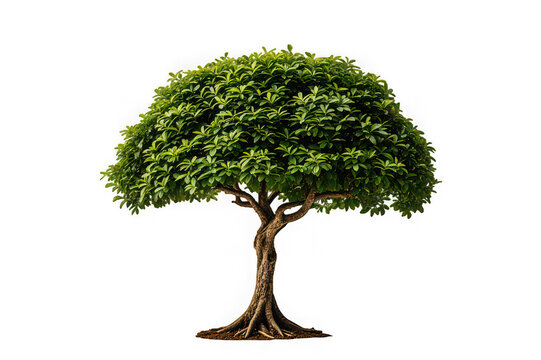Sal Tree Isolated on White Background for Stock Photography

