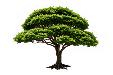 Sal Tree Isolated on White Background for Stock Photography

