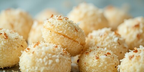 Coconut Macaroons - Detailed Close-Up