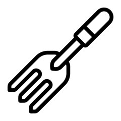 fork line icon