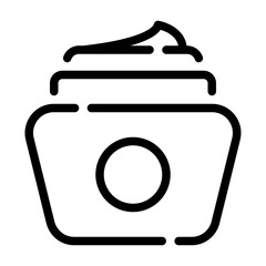 Icon of a cupcake with frosting