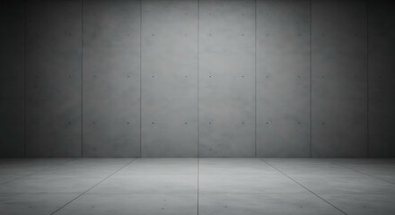 Grey Concrete Room Interior Background