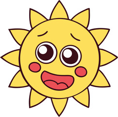 sun weather svg illustration