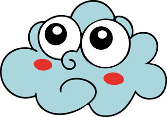 cute cloud weather svg icon