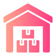 warehouse gradient icon