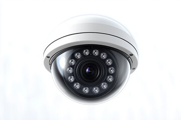 security camera on white background