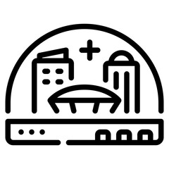 City Skyline Icon Design