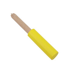 wooden screwdriver on transparent background
